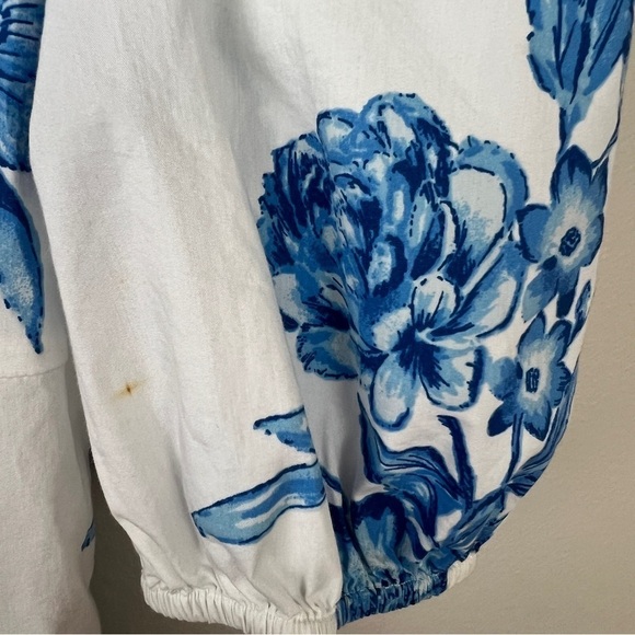 Rachel Parcell Smocked Puff Sleeve Floral Top - Picture 6 of 6